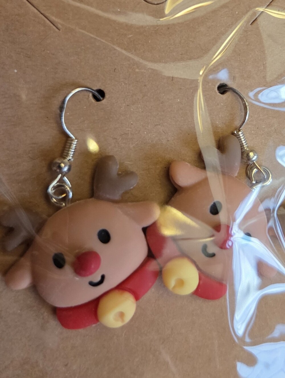 Cute Reindeer Dangle Earrings